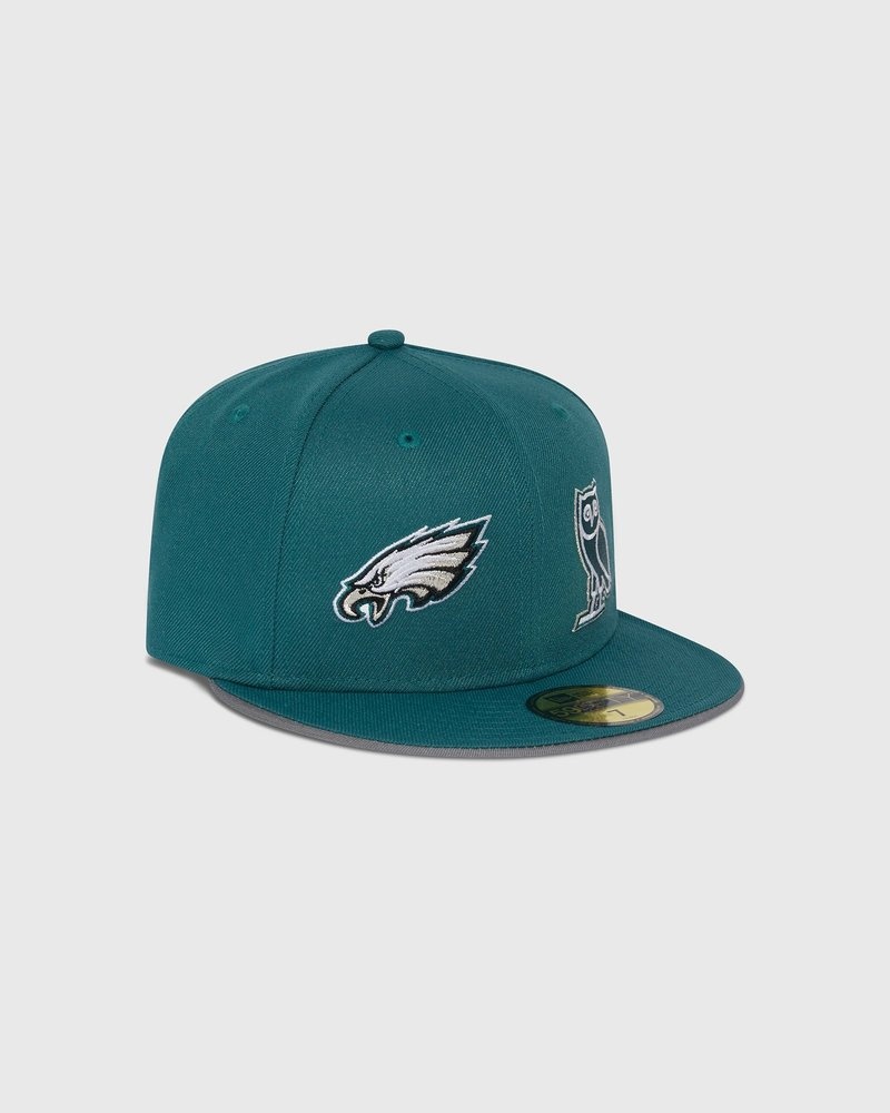 casquette ajustée new era 59fifty verte ovo nfl philadelphia eagles collection octobre.
