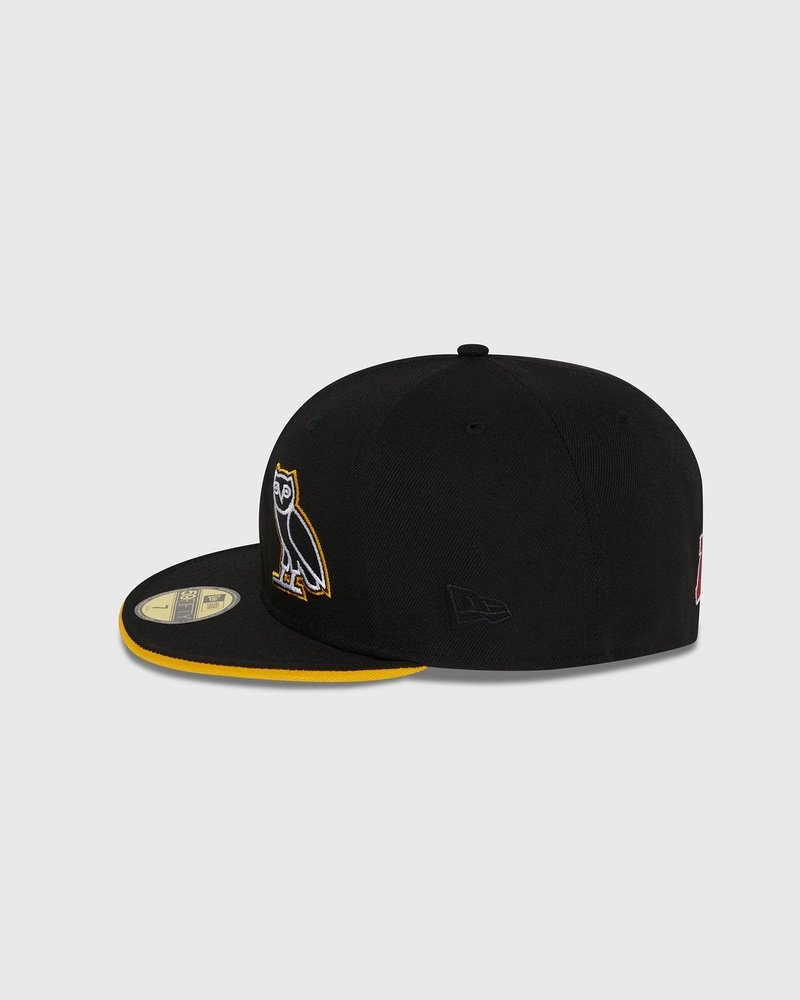 casquette ajustée new era 59fifty noire ovo nfl pittsburgh steelers édition limitée doctobre