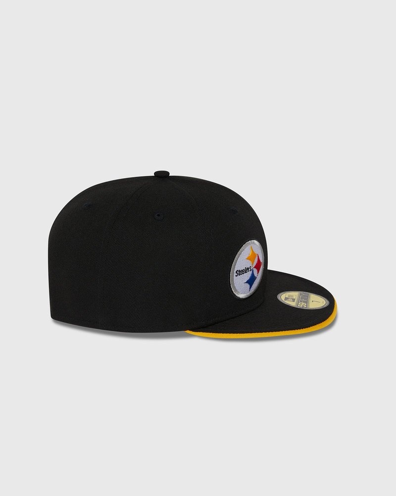 casquette ajustée new era 59fifty noire ovo nfl pittsburgh steelers édition limitée doctobre