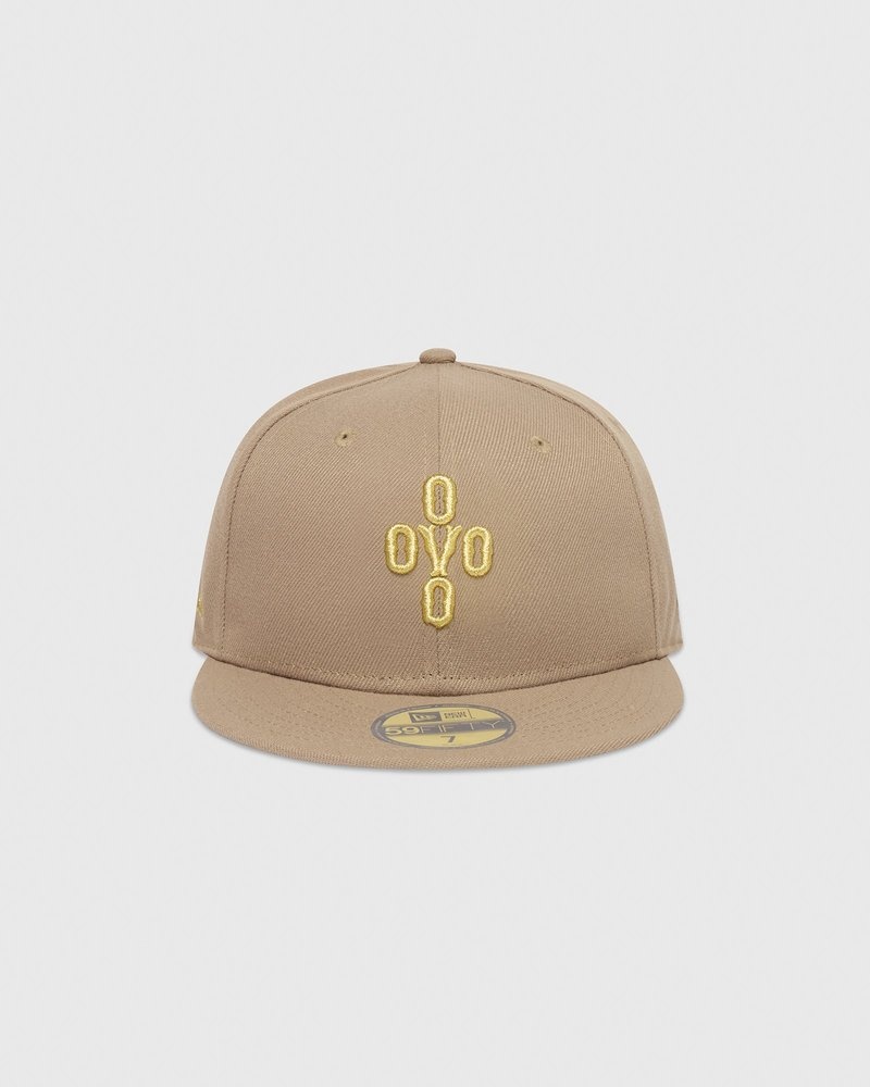 casquette ajustée ovo pom pom new era 59fifty couleur sable