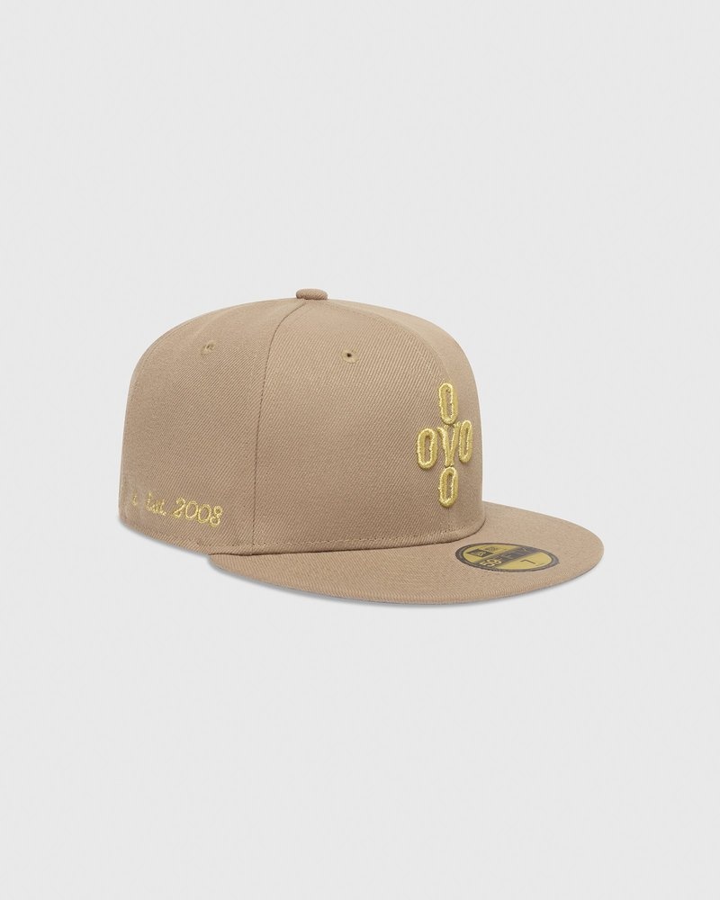 casquette ajustée ovo pom pom new era 59fifty couleur sable