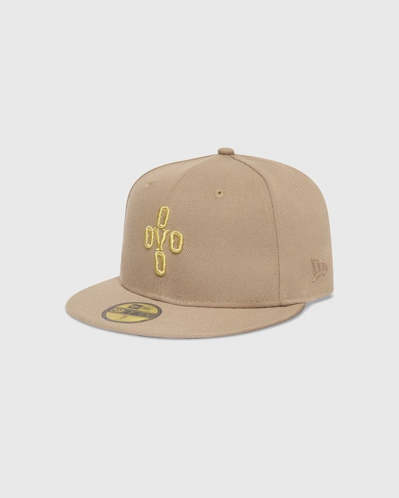 casquette ajustée ovo pom pom new era 59fifty couleur sable