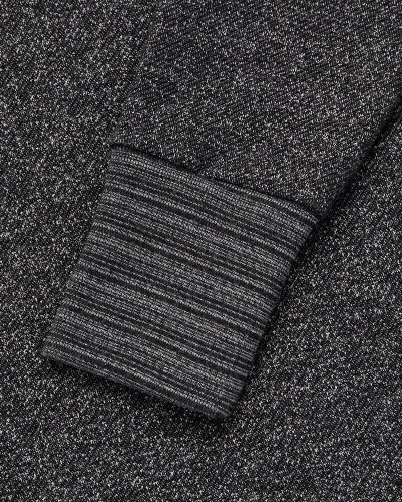 gilet zippé en polaire mouchetée ovo noir modèle top octobers very own