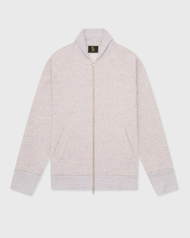 gilet zippé en polaire mouchetée ovo couleur avoine de la collection doctobre