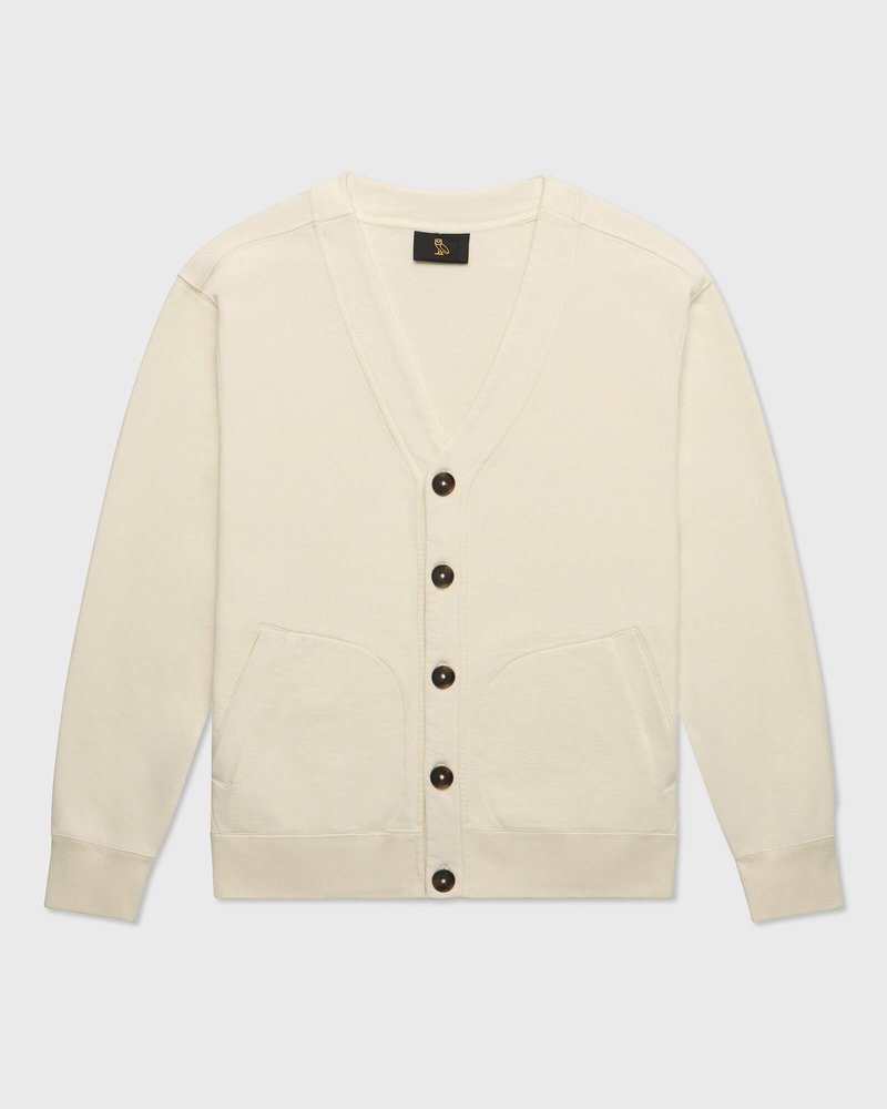 cardigan ovo french terry crème le modèle doctobre