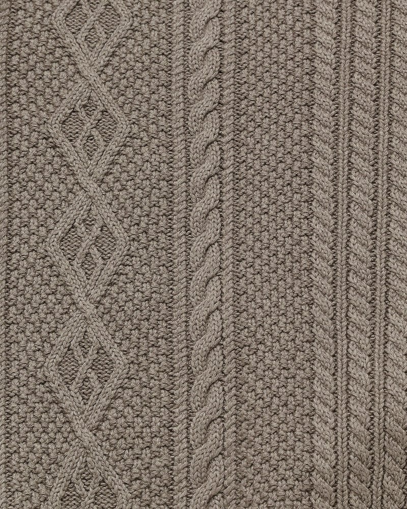 pull à col roulé en maille torsadée ovo top octobers very own couleur taupe