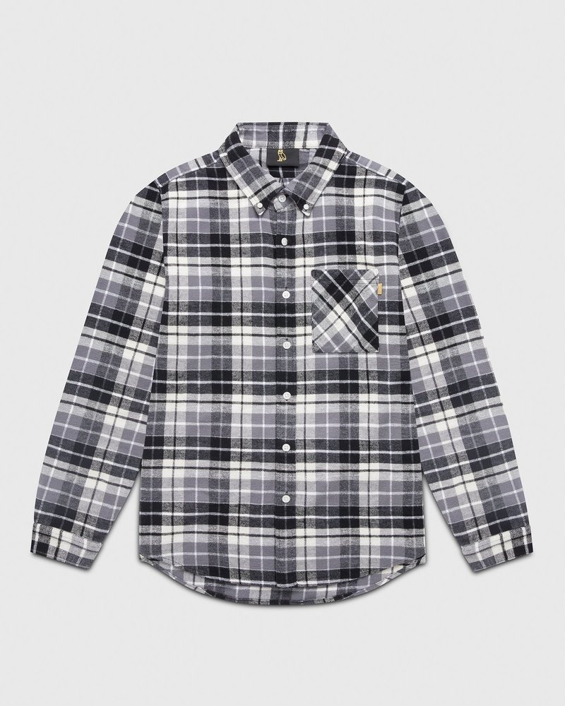 chemise en flanelle à carreaux ovo top octobers very own noire