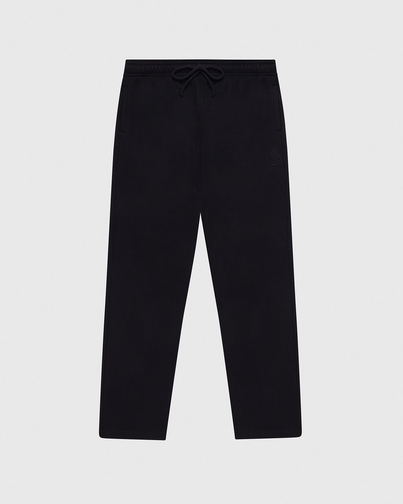 pantalon de survêtement noir à ourlet ouvert ovo doctober very own