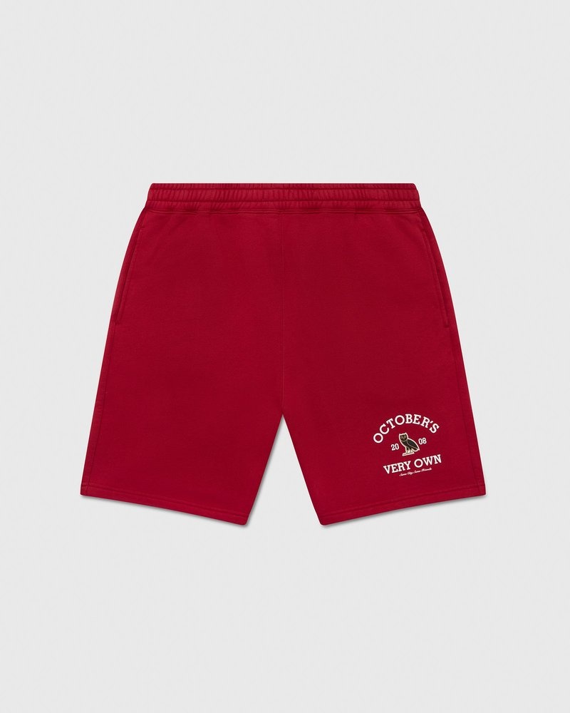 short de survêtement ovo collegiate scarlet édition limitée doctobre