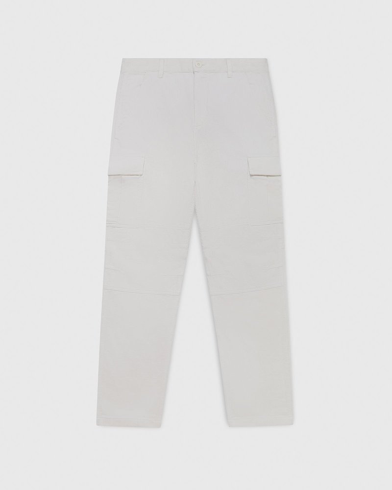 pantalon cargo en velours côtelé blanc ovo doctobre