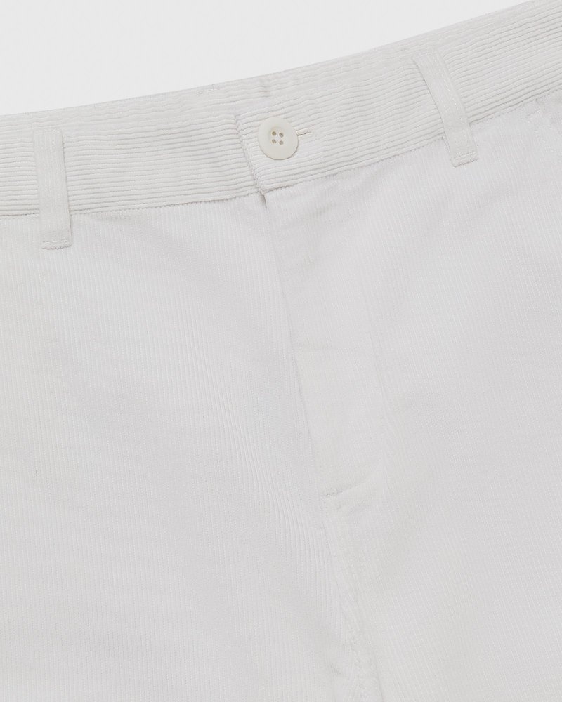 pantalon cargo en velours côtelé blanc ovo doctobre