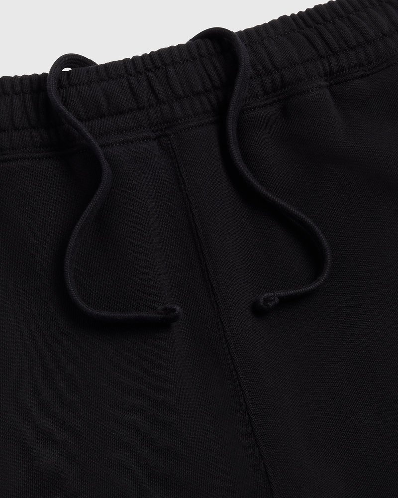 pantalon de survêtement noir ovo classic à ourlet ouvert collection octobre.