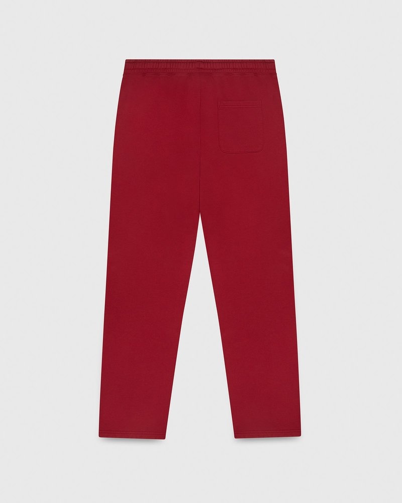 pantalon de survêtement ovo collegiate à ourlet ouvert écarlate collection octobre