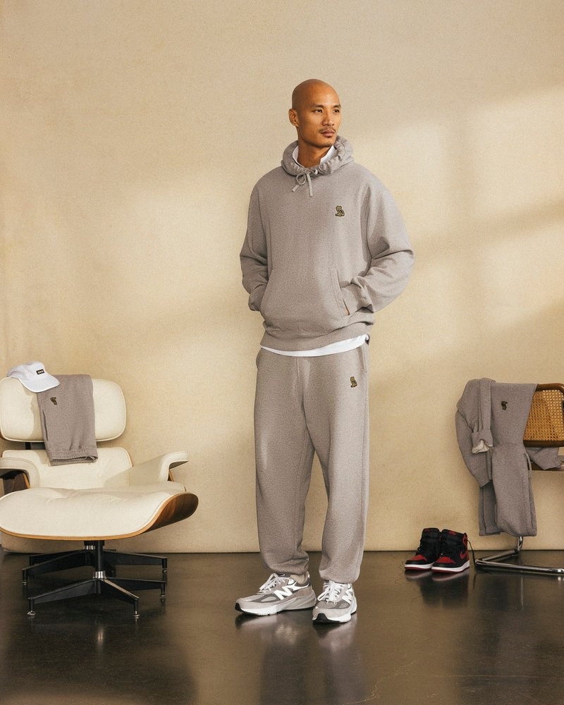 pantalon de survêtement ovo classic relaxed fit gris collection octobers very own
