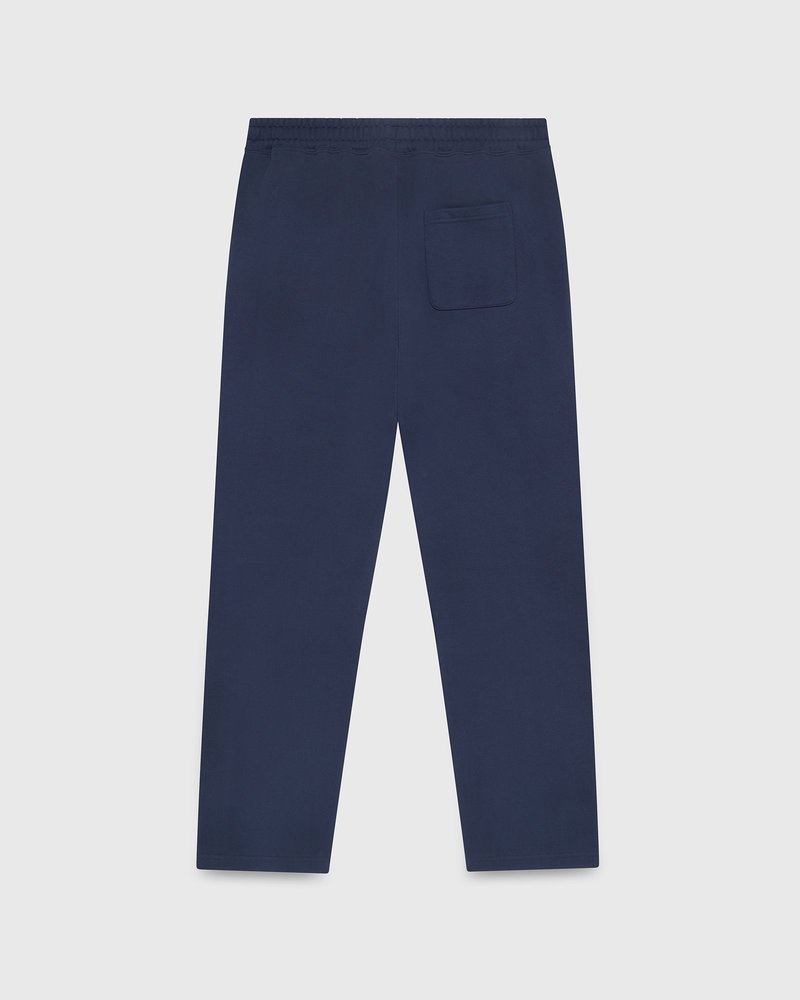 pantalon de survêtement ovo classic à ourlet ouvert bleu marine collection octobre