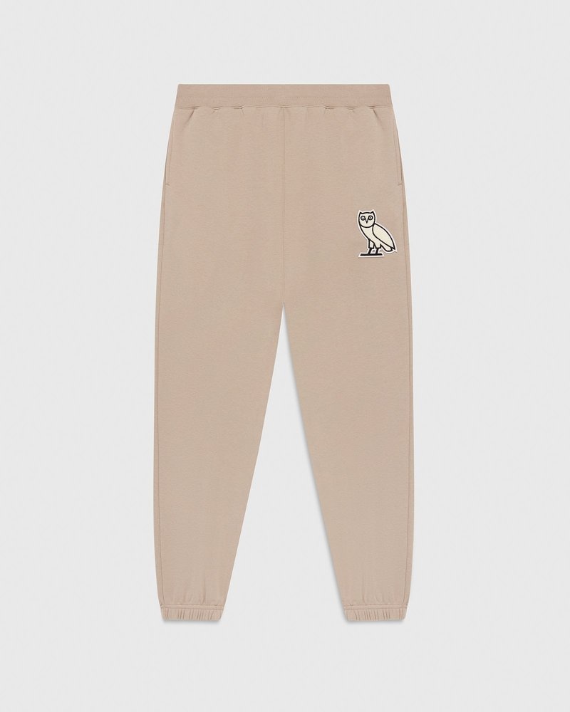 pantalon de survêtement en peluche ovo mini og couleur sable édition limitée doctobre