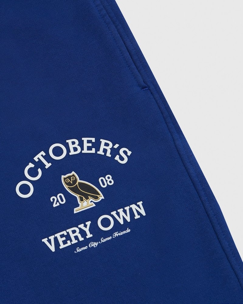 pantalon de survêtement ovo collegiate bleu royal collection octobre.