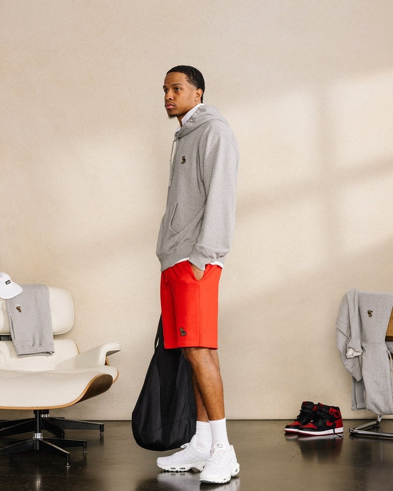 short de survêtement ovo classic rouge édition limitée doctobre
