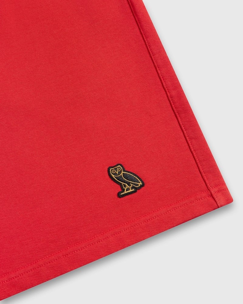 short de survêtement ovo classic rouge édition limitée doctobre