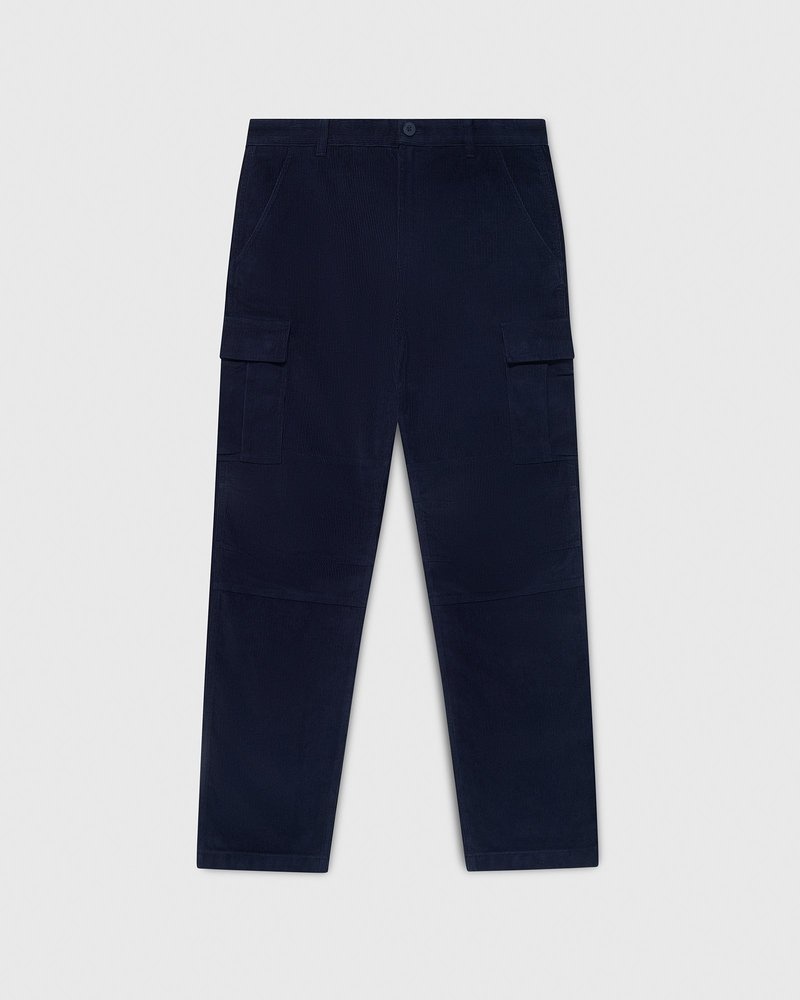 pantalon cargo en velours côtelé bleu marine ovo doctobers very own