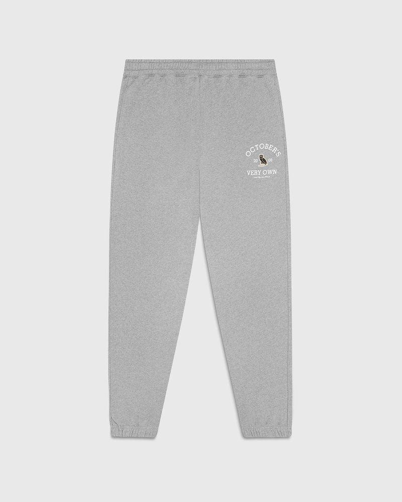 pantalon de survêtement ovo collegiate gris collection octobre