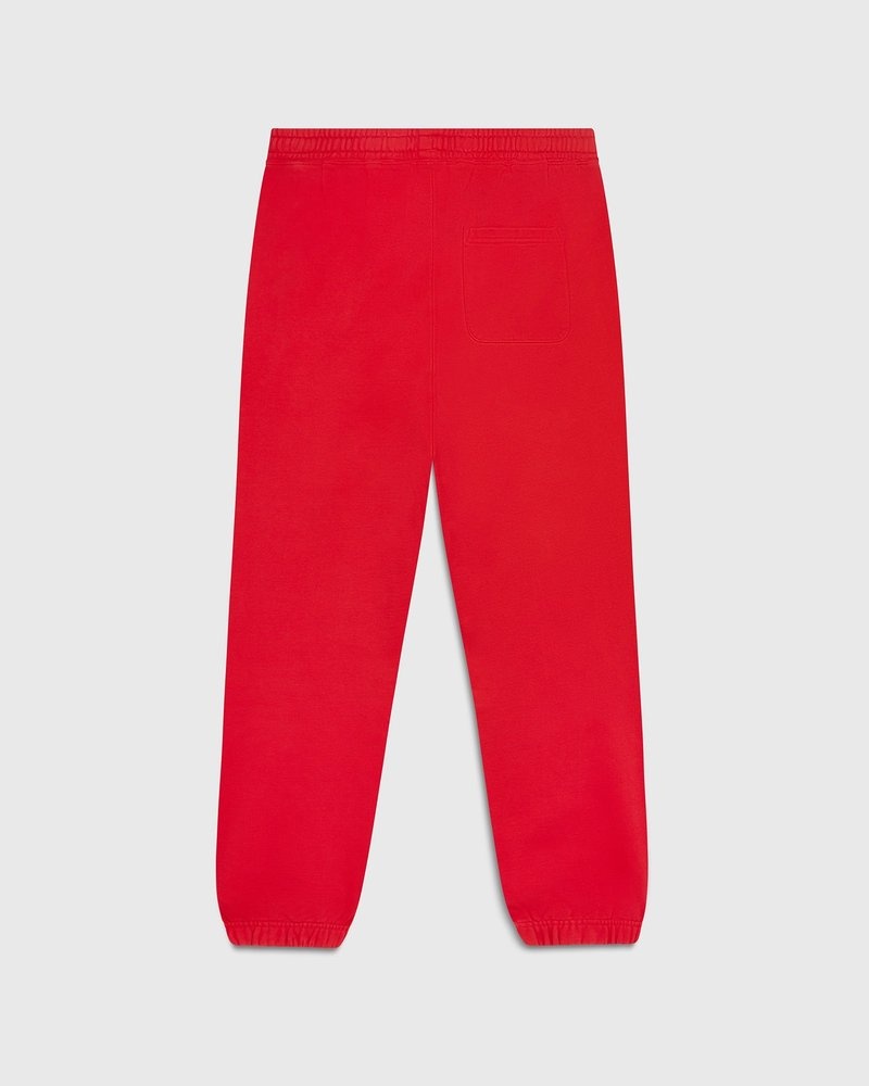 pantalon de survêtement ovo classic relaxed fit rouge collection octobre