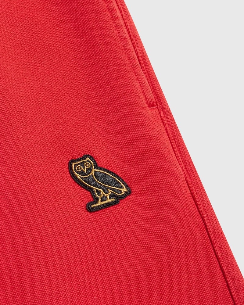 pantalon de survêtement ovo classic relaxed fit rouge collection octobre