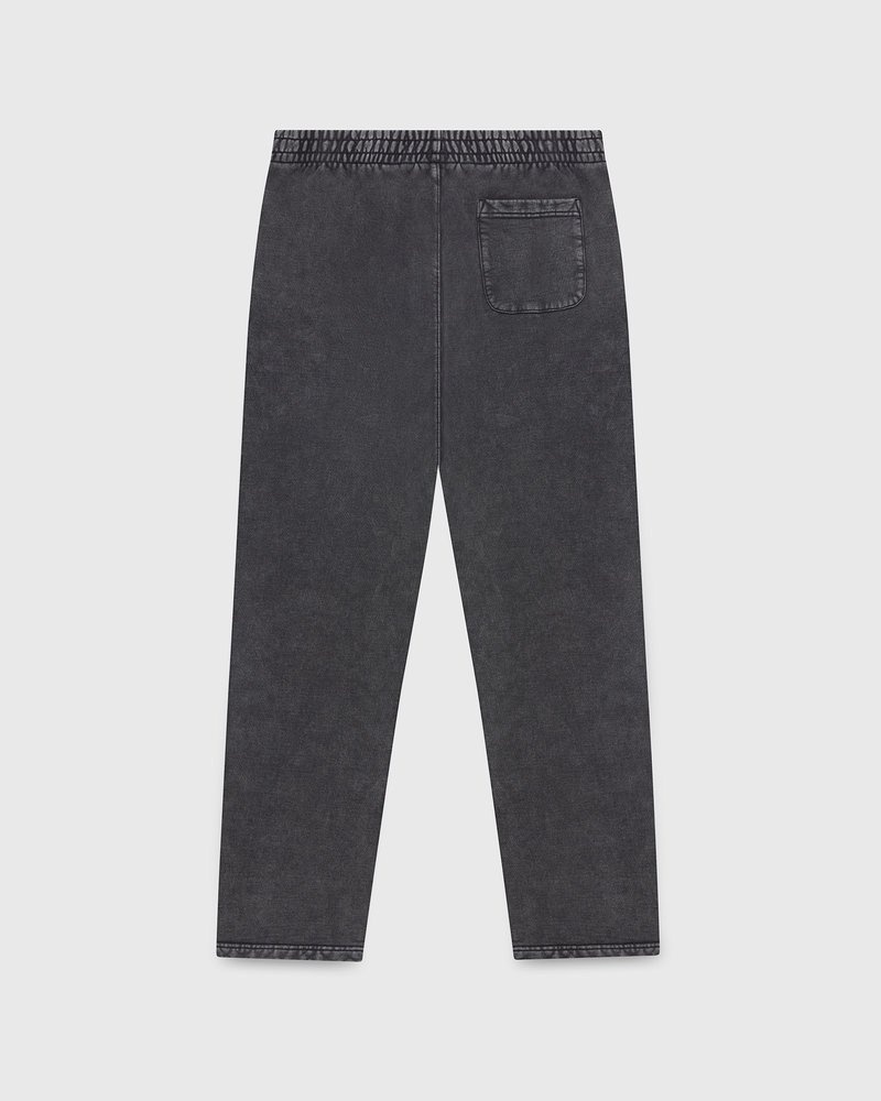 pantalon de survêtement noir ovo muskoka teint en pièce et à ourlet ouvert par octobers very own.