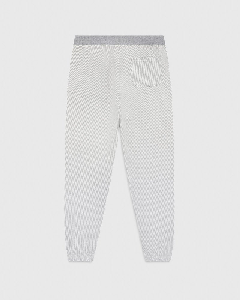 pantalon de survêtement ovo seersucker fleece relaxed fit griscrème de la marque octobers very own
