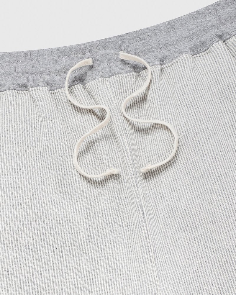 pantalon de survêtement ovo seersucker fleece relaxed fit griscrème de la marque octobers very own