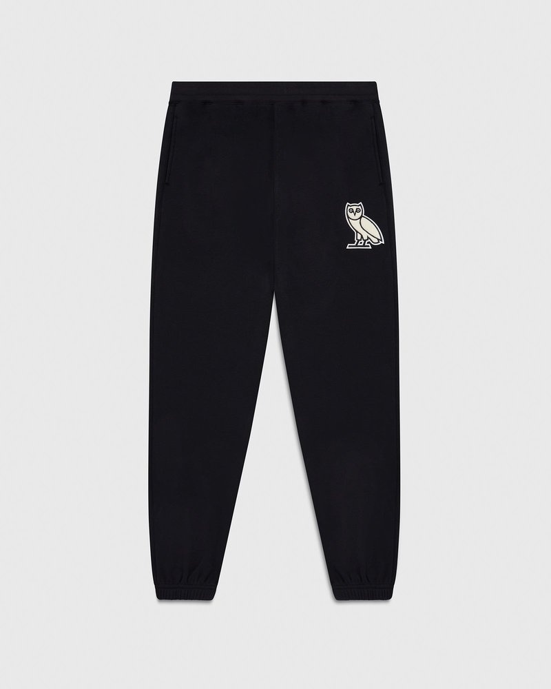 pantalon de survêtement ovo mini og plush noir édition limitée doctobre