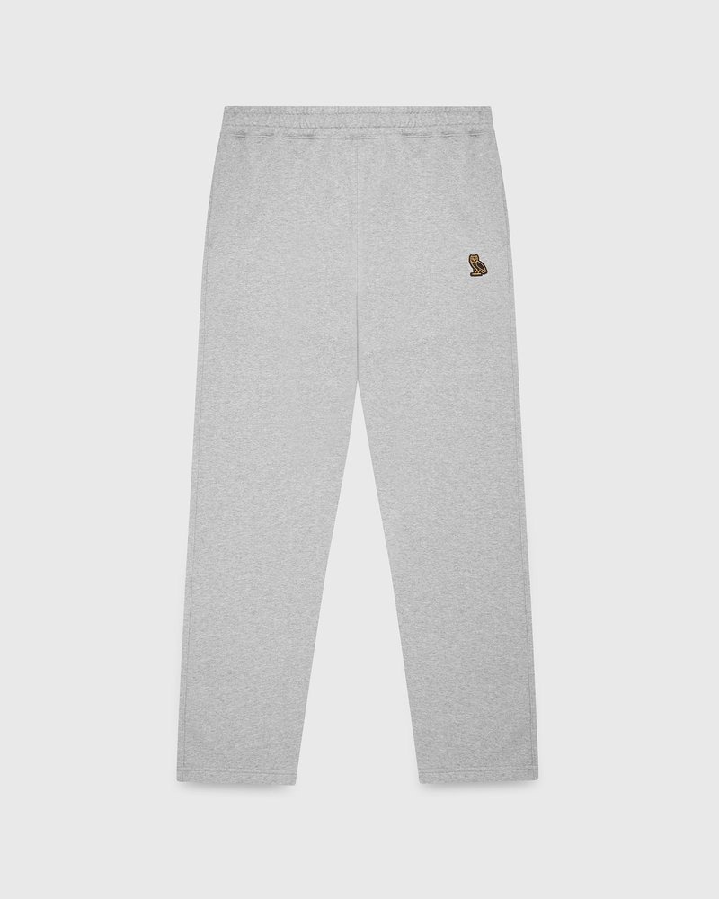pantalon de survêtement ovo classic à ourlet ouvert gris collection octobre