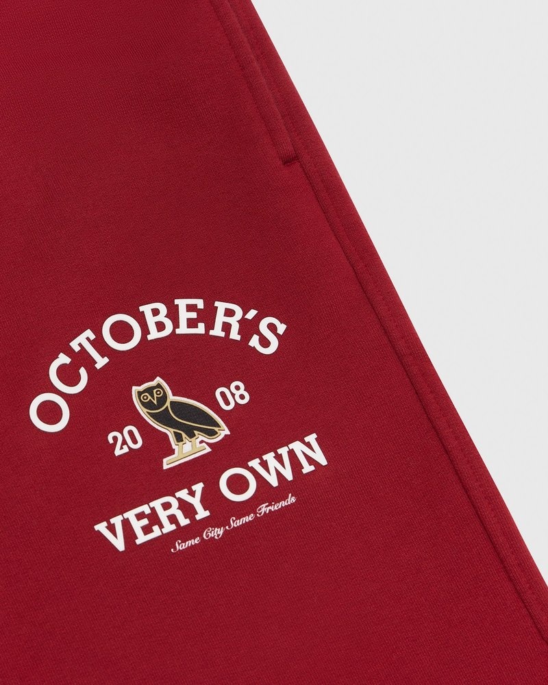 pantalon de survêtement ovo collegiate scarlet collection doctobre