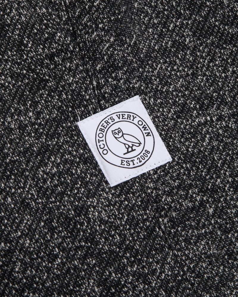 pantalon de survêtement ovo speckle fleece relaxed fit noir de la marque octobers very own
