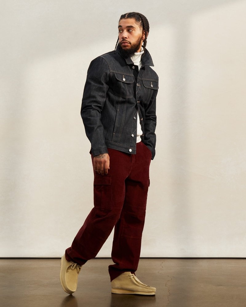 pantalon cargo en velours côtelé ovo doctobers very own rouge