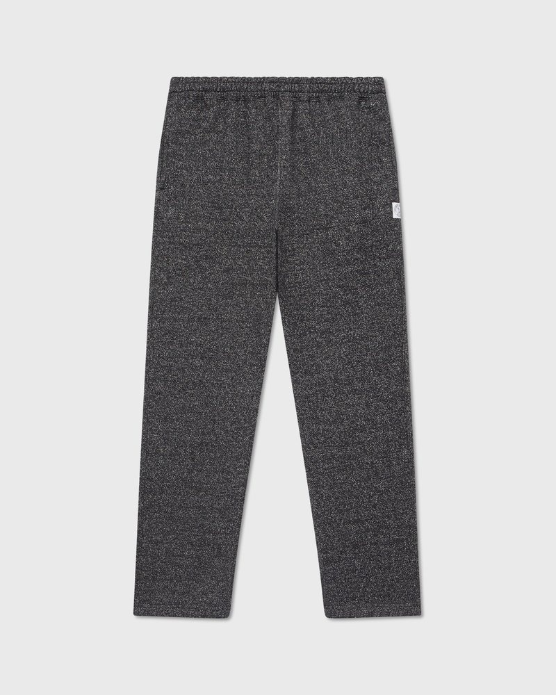 pantalon de survêtement noir à ourlet ouvert en polaire mouchetée ovo collection octobers very own