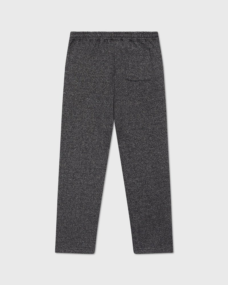 pantalon de survêtement noir à ourlet ouvert en polaire mouchetée ovo collection octobers very own