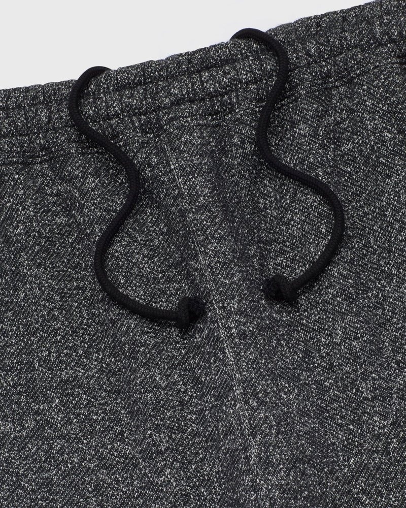 pantalon de survêtement noir à ourlet ouvert en polaire mouchetée ovo collection octobers very own