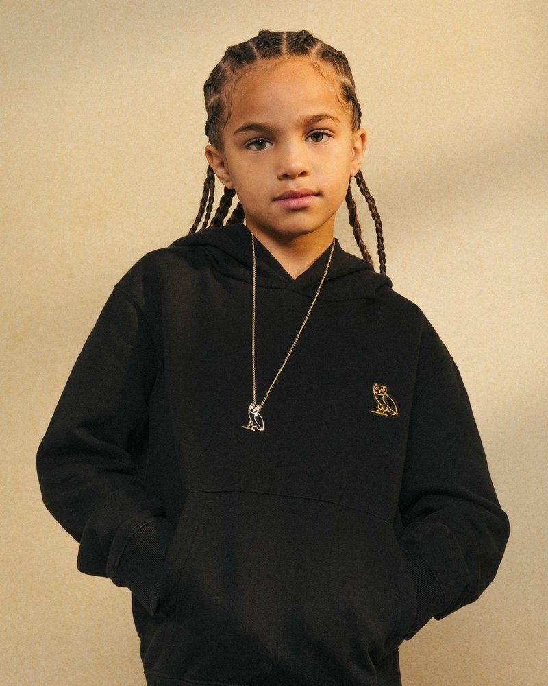 pulls à capuche ovo kids classic noir collection octobre