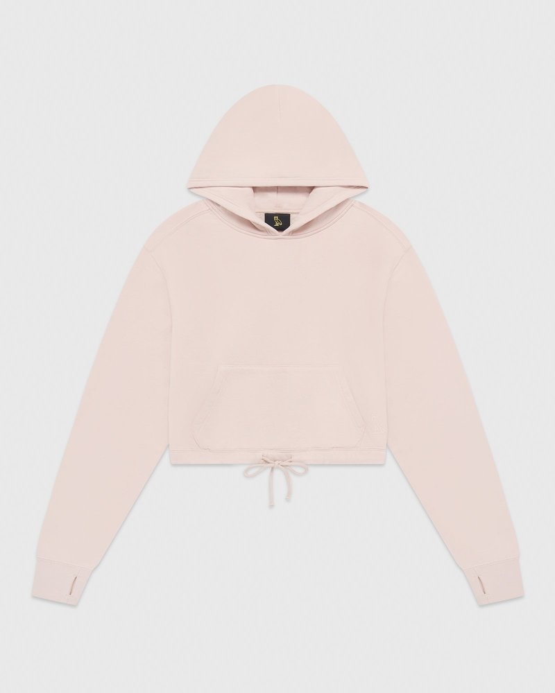pulls à capuche court rose ovo doctobre