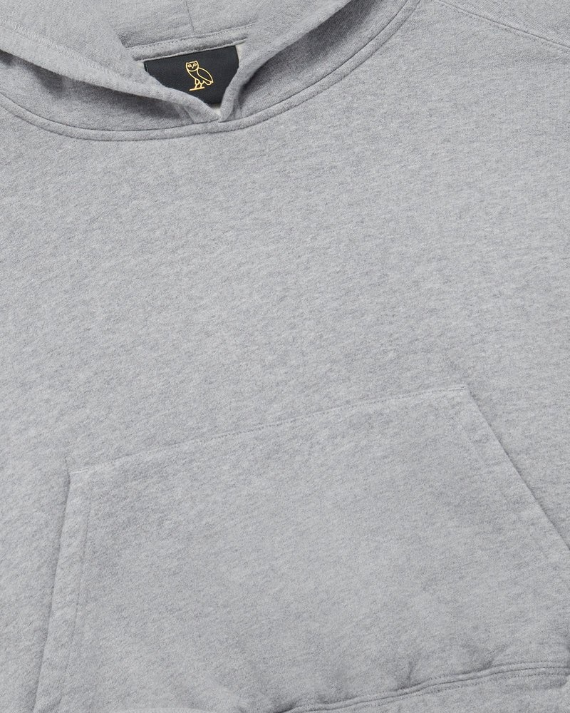 pulls à capuche court ovo gris collection octobre