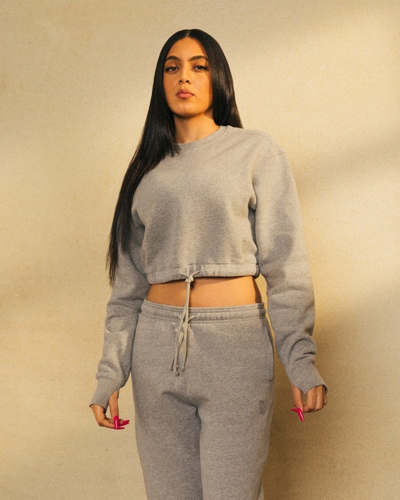 pulls octobers very own ovo sweat-shirt court à col rond gris