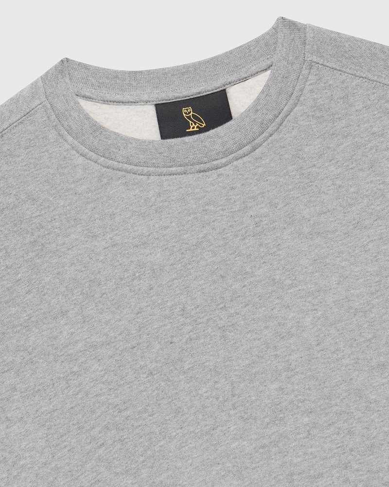 pulls octobers very own ovo sweat-shirt court à col rond gris