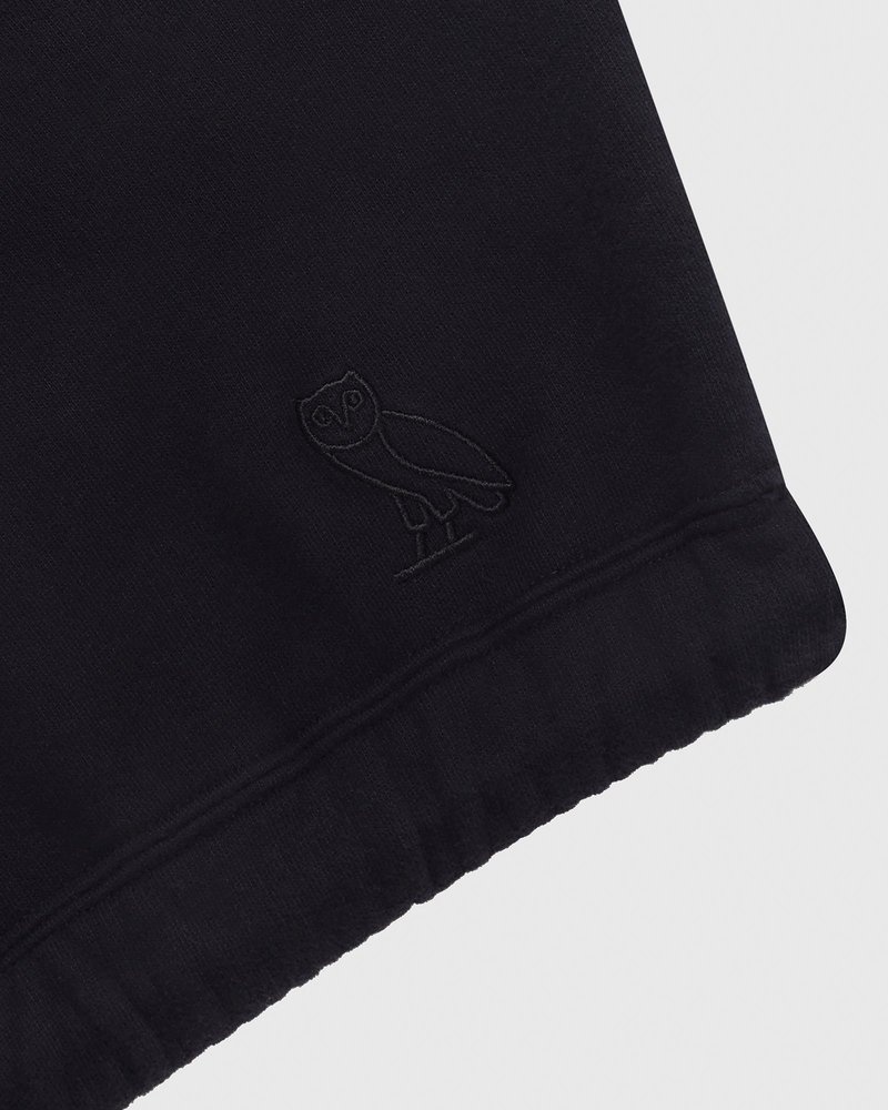 pulls octobers very own ovo sweat-shirt à col montant zippé noir