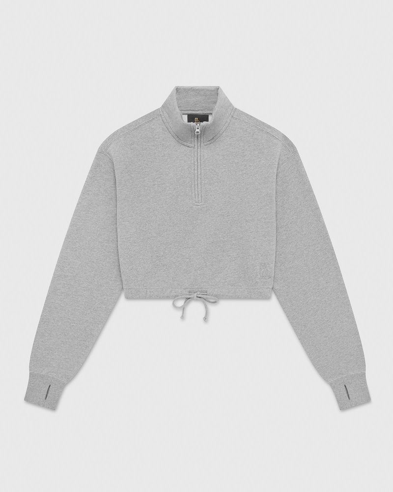 pulls ovo à col montant zippé gris collection octobers very own
