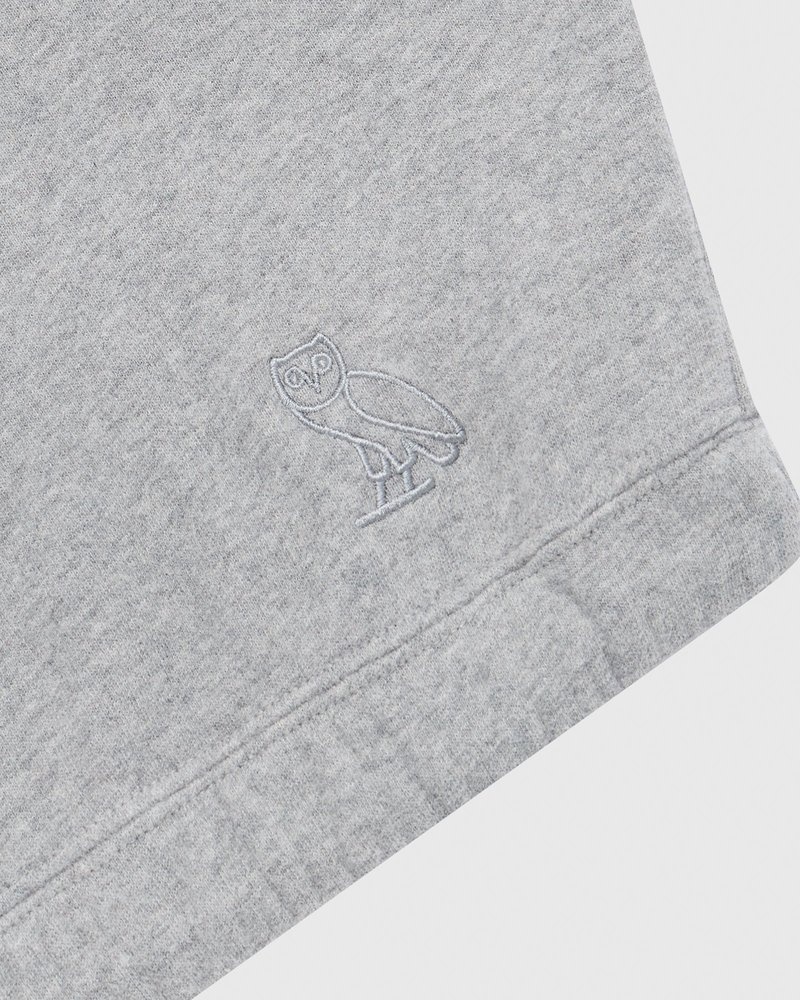 pulls ovo à col montant zippé gris collection octobers very own