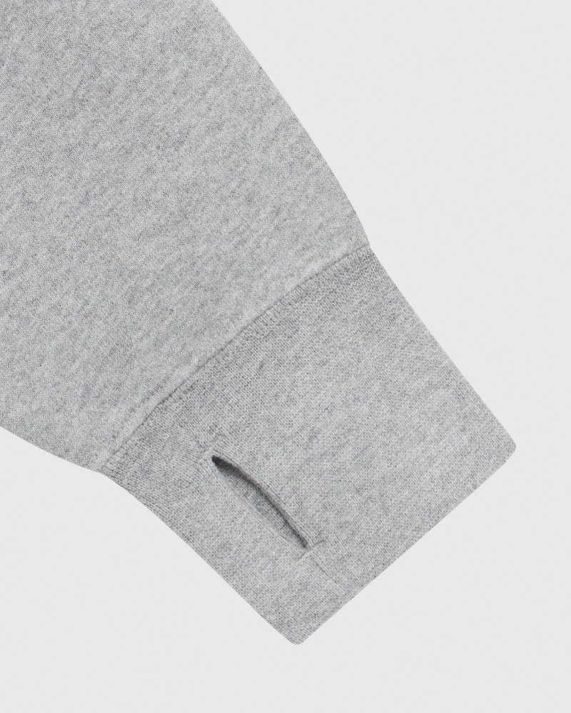 pulls ovo à col montant zippé gris collection octobers very own