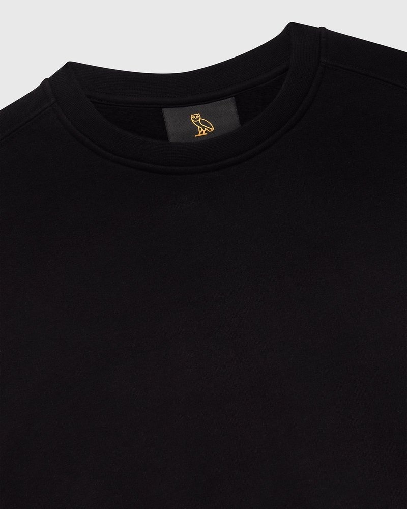 pulls octobers very own ovo shortped crewneck sweatshirt black