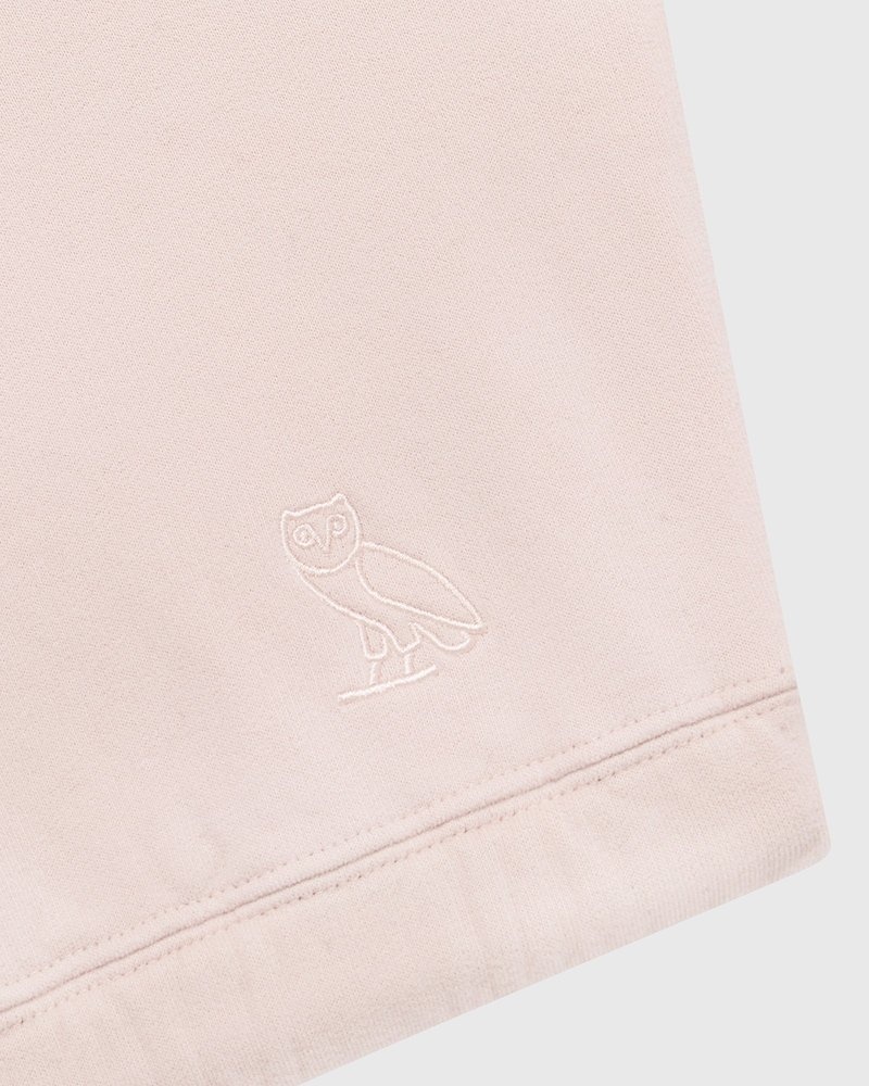pulls sweat-shirt court à col rond ovo doctobre roses