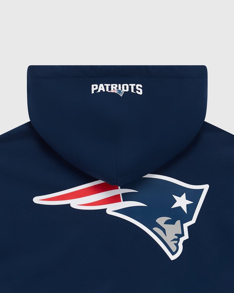 pulls sweat à capuche bleu ovo nfl new england patriots og collection octobre.